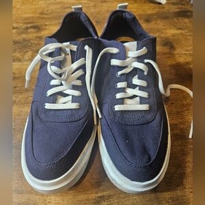 Cole Haan GrandPro Rally Navy White Canvas Court Men's 8.5 Shoes Sneakers NEW